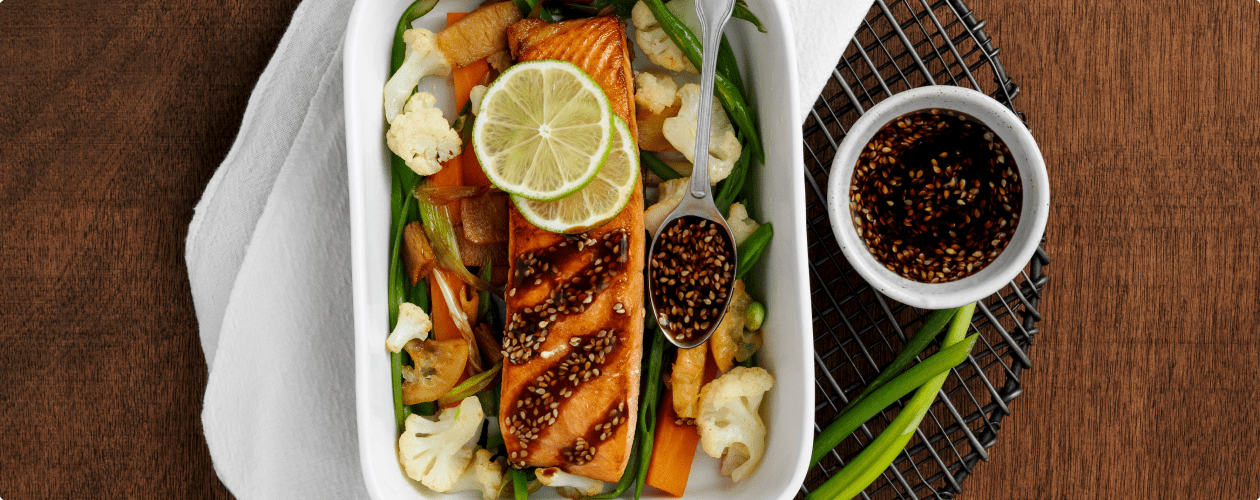 Рецепт лосося под соусом терияки