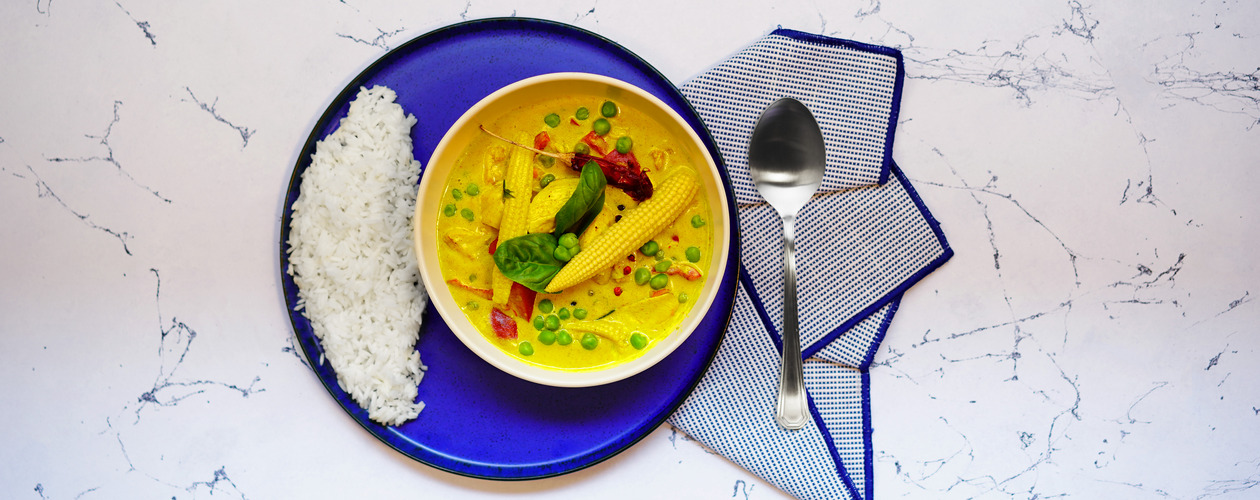 Зеленое карри по-тайски в аэрогриле