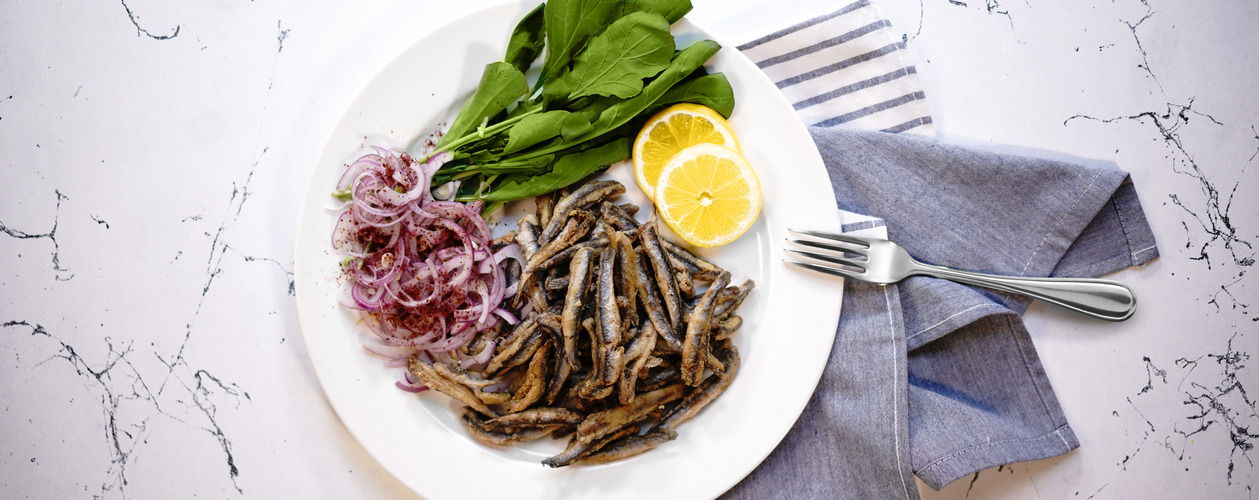 Анчоусы по-турецки в аэрогриле