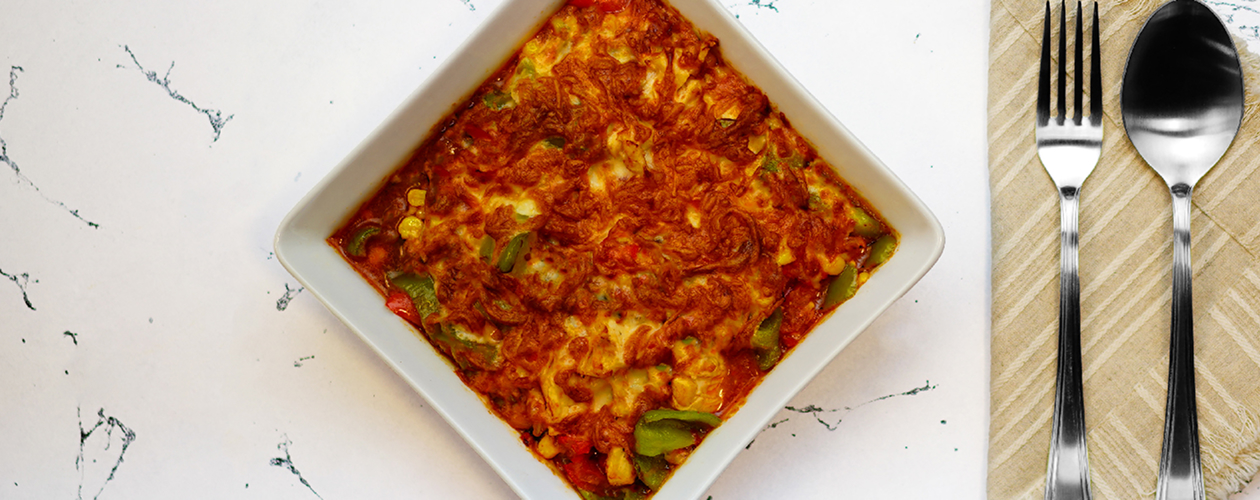 Куриная запеканка по-мексикански в аэрогриле