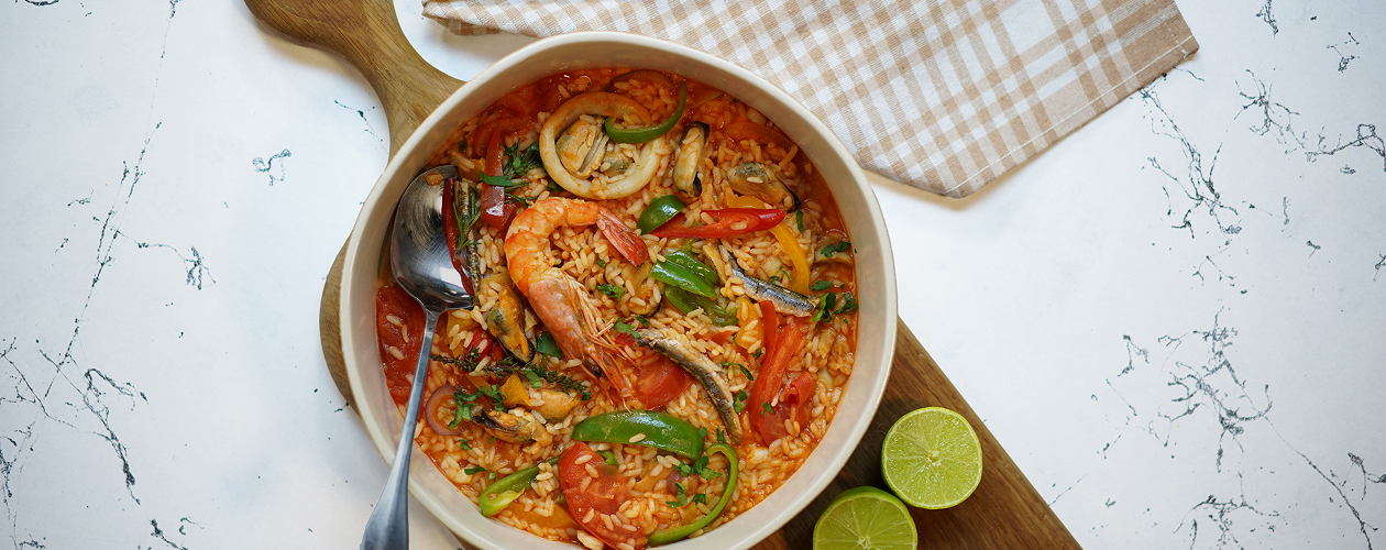 Испанская паэлья в аэрогриле