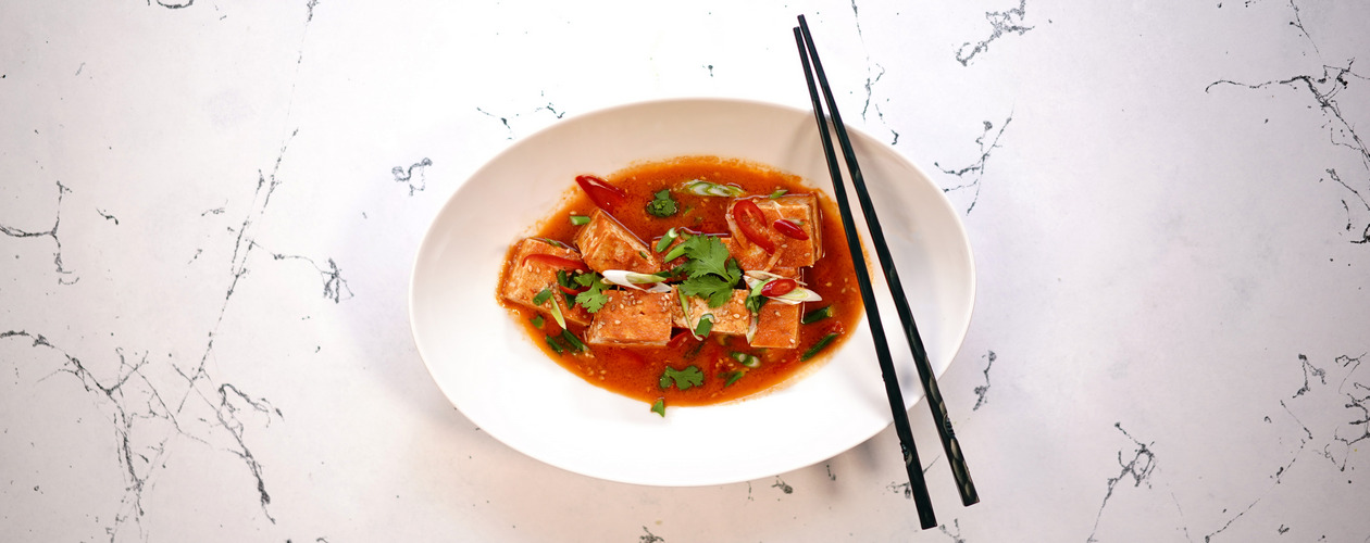 Острый тофу по-корейски в аэрогриле