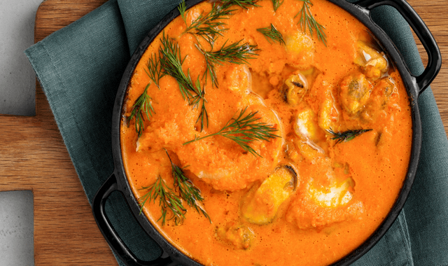 Рецепт морепродуктов в соусе на ужин