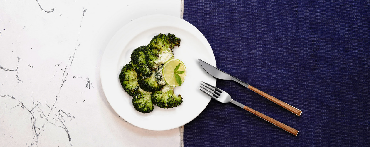 Запеченная брокколи в аэрогриле