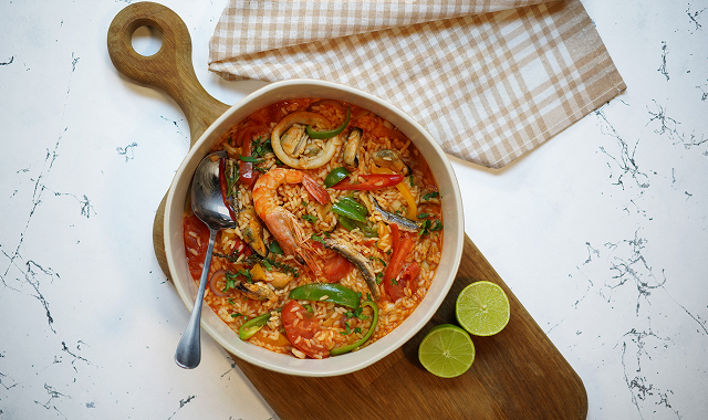 Испанская паэлья в аэрогриле