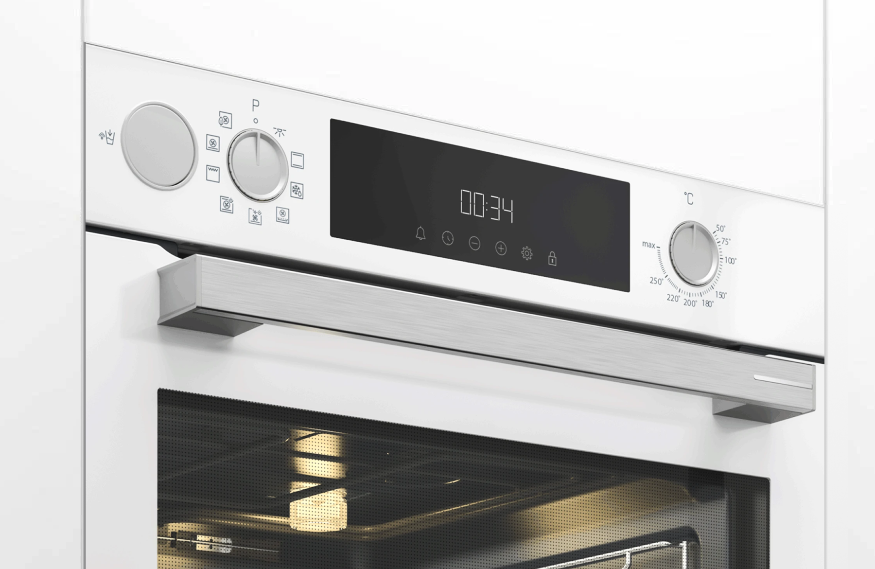 Панель управления духового шкафа Grundig GEBM12300WSA