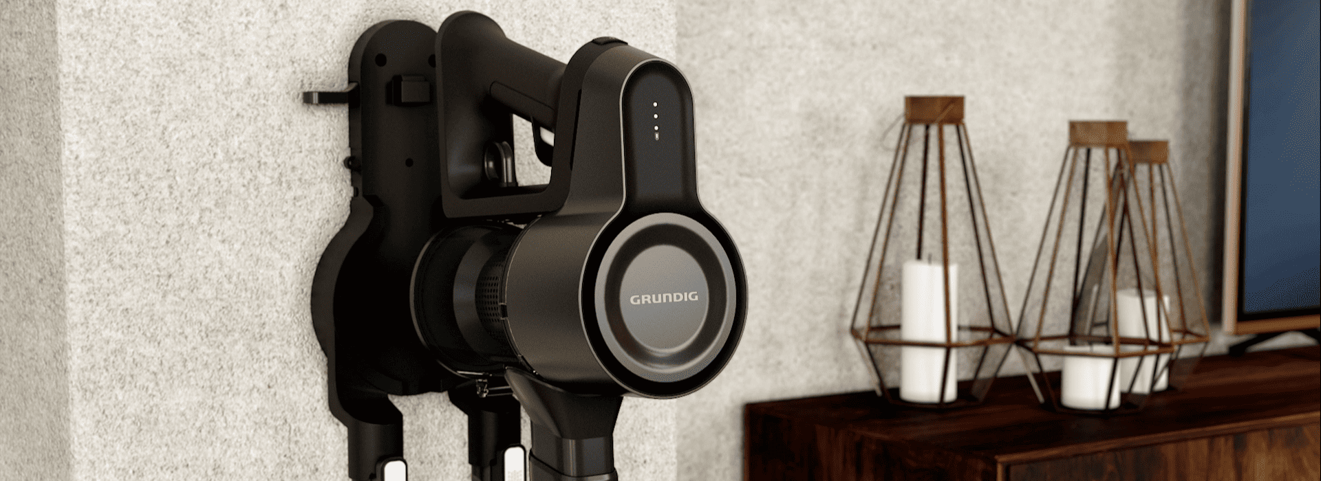 Настенное крепление вертикального пылесоса Grundig