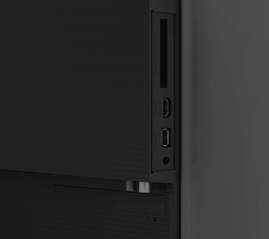 Разъемы на корпусе Grundig 65 NANO QLED GH 8700