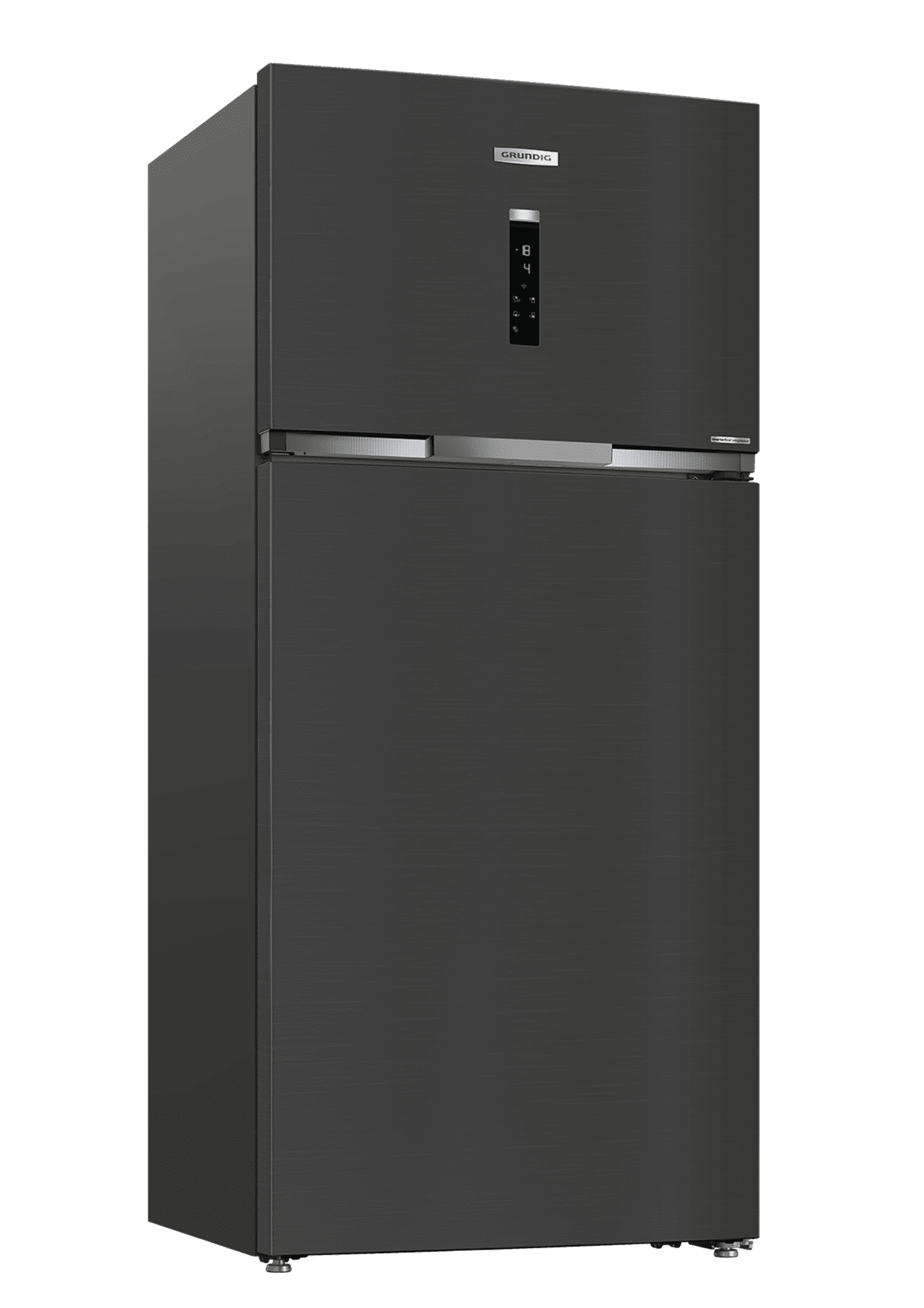 Холодильник с верхней морозильной камерой Grundig GDN18820HXBR. фото-1